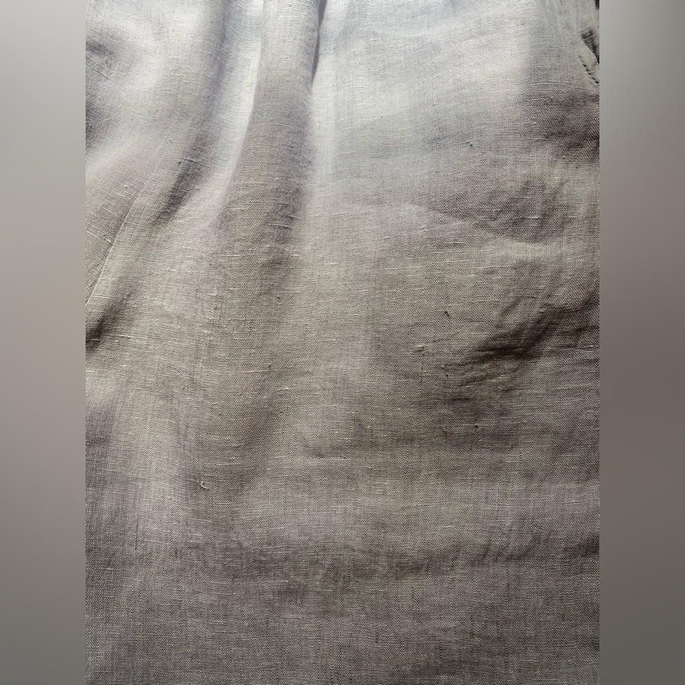 Flax Light Bluish Gray Linen Tank Top and Pants Set - Picture 5 of 5